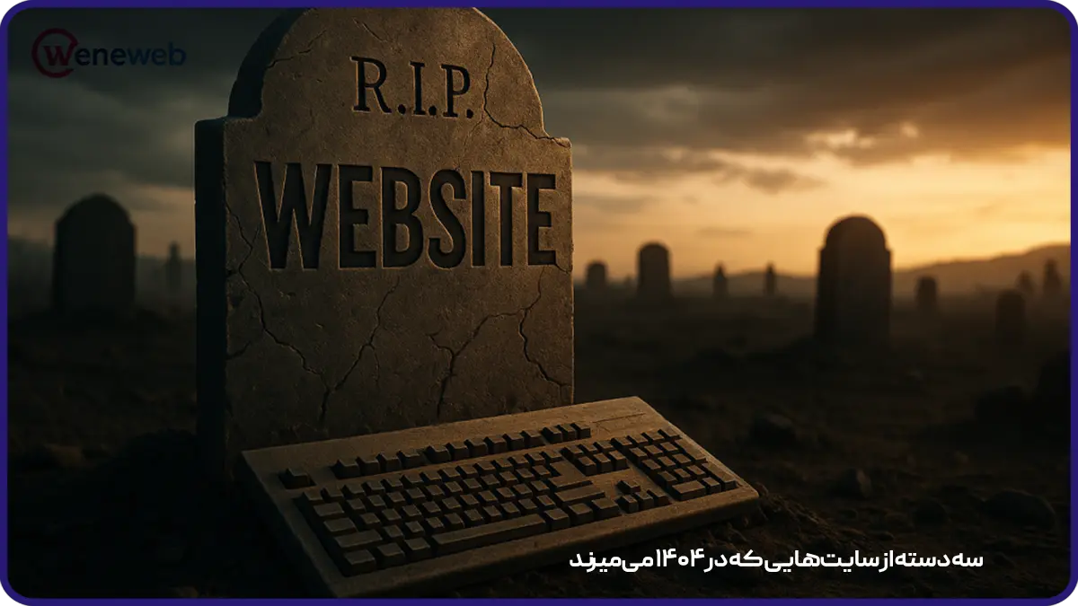 سه دسته از سایت هایی که در ۱۴۰۴ میمیرند