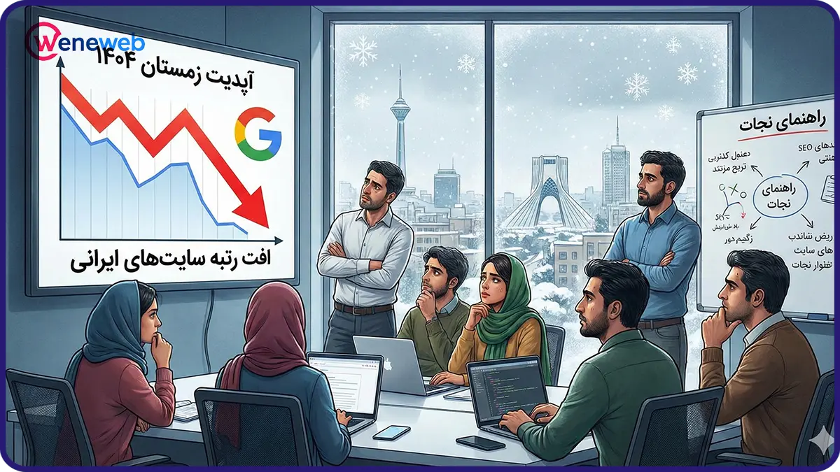 جدید ترین آپدیت گوگل و افت رتبه سایت های ایرانی: راهنمای نجات (زمستان ۱۴۰۴)