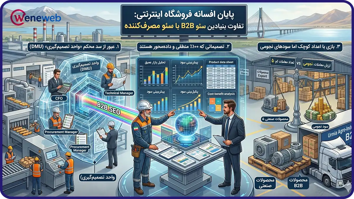 پایان افسانه فروشگاه اینترنتی: تفاوت بنیادین سئو B2B با سئو مصرف کننده