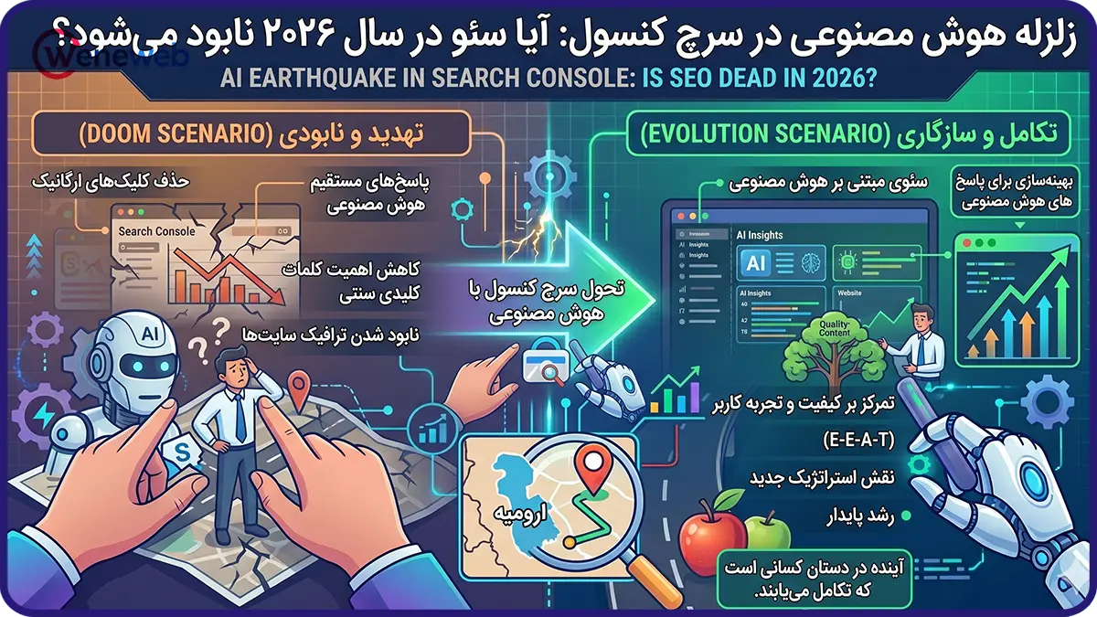 زلزله هوش مصنوعی در سرچ کنسول: آیا شغل سئو در سال ۲۰۲۶ نابود میشود؟