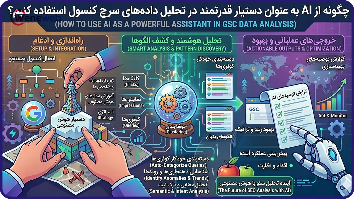 چگونه از AI به عنوان دستیار قدرتمند در تحلیل دادههای سرچ کنسول استفاده کنیم؟