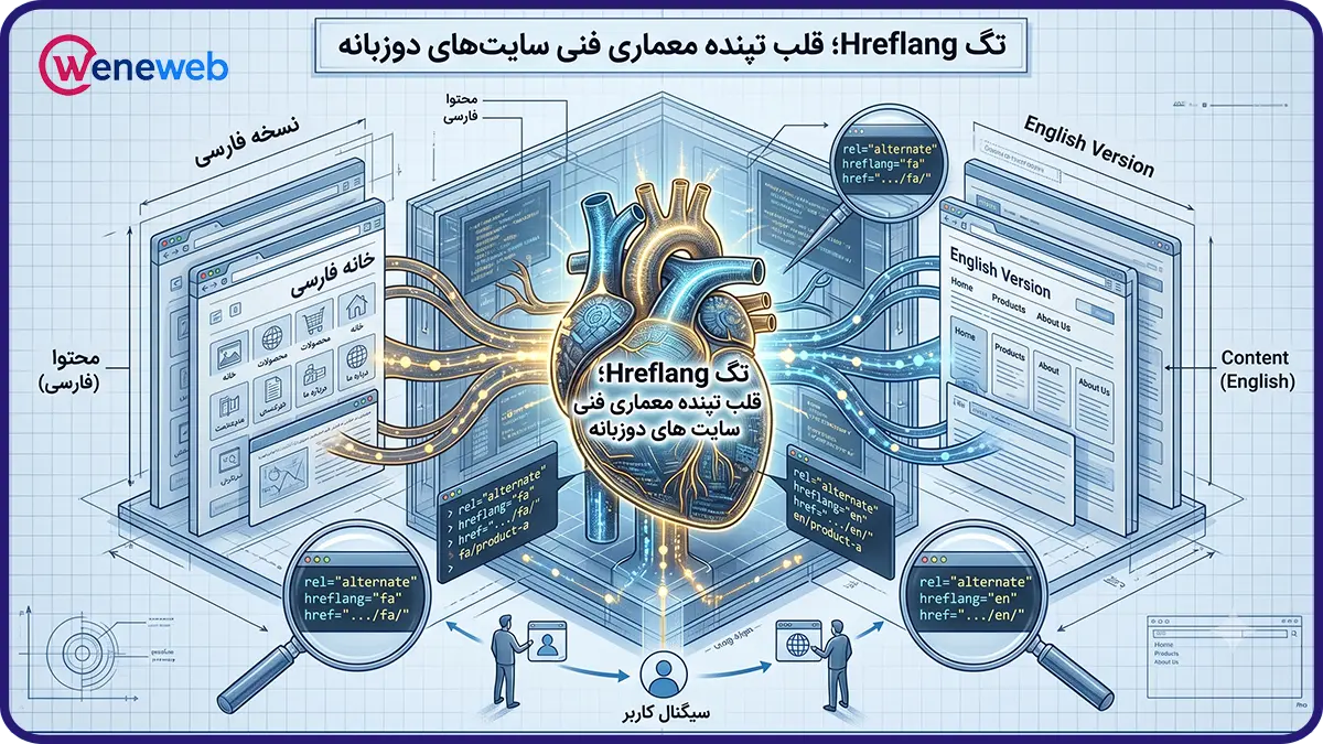 تگ Hreflang؛ قلب تپنده معماری فنی سایت های دوزبانه