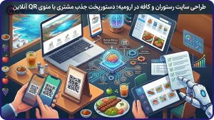 طراحی سایت رستوران و کافه در ارومیه؛ دستورپخت جذب مشتری با منوی QR آنلاین