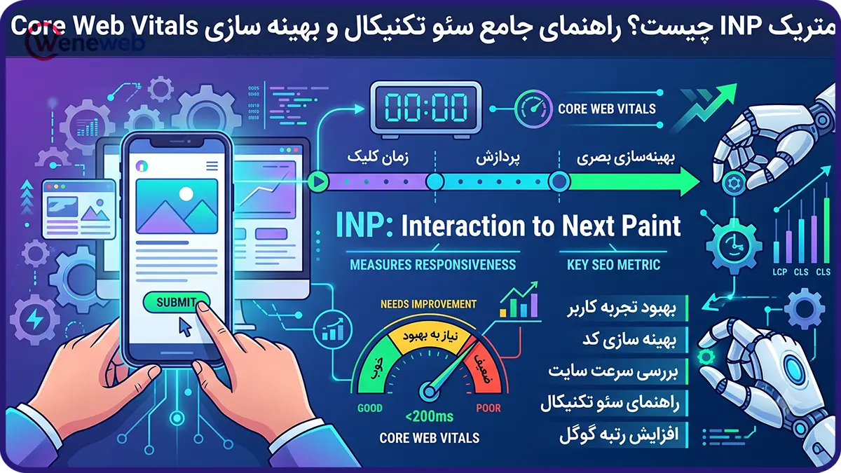 متریک INP چیست؟ راهنمای جامع سئو تکنیکال و بهینه سازی Core Web Vitals