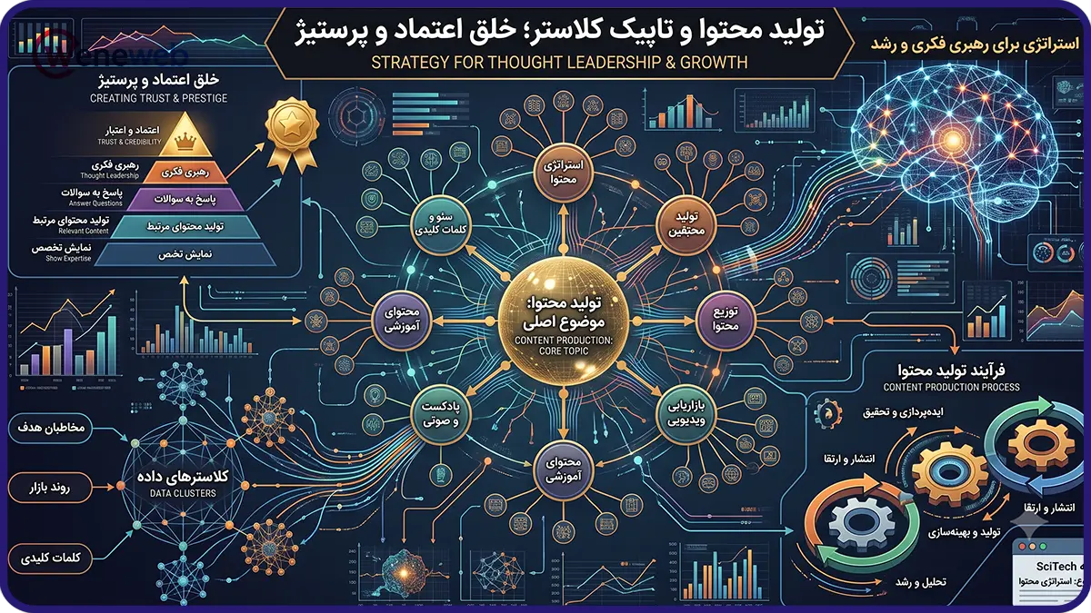تولید محتوا و تاپیک کلاستر؛ خلق اعتماد و پرستیژ
