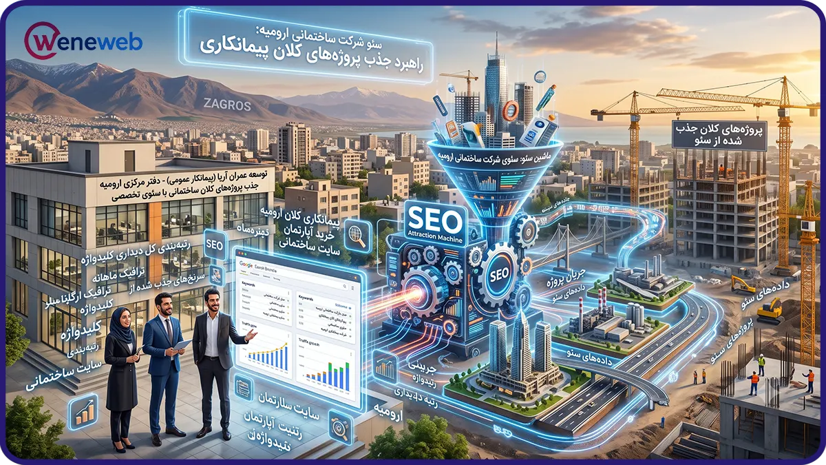 سئو شرکت ساختمانی در ارومیه؛ ماشین جذب پروژههای کلان پیمانکاری
