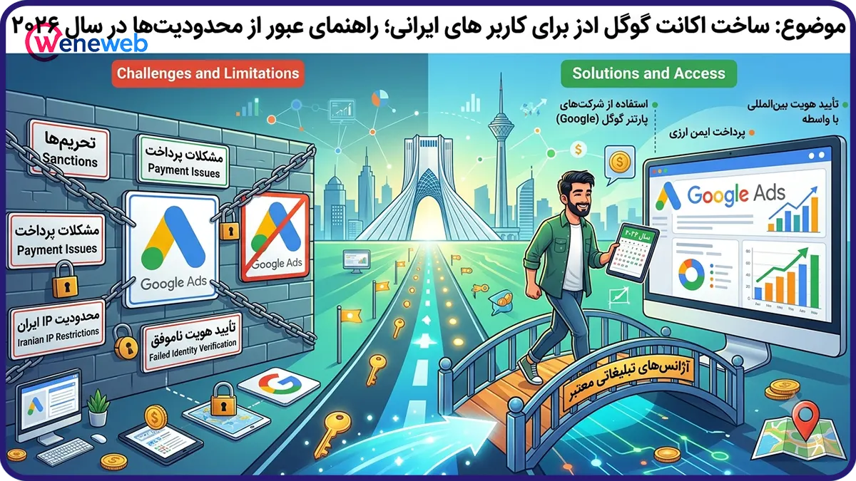 ساخت اکانت گوگل ادز برای کاربر های ایرانی؛ راهنمای عبور از محدودیتها در سال ۲۰۲۶